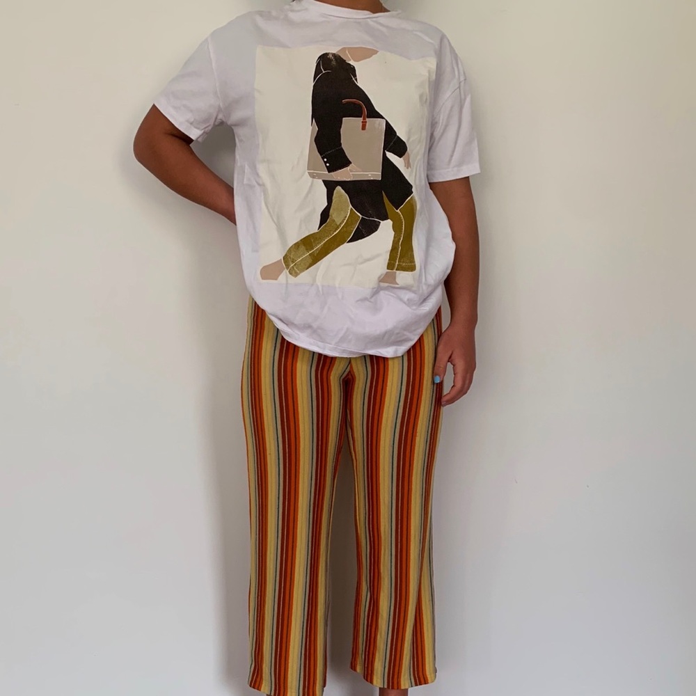 Urban Outfitters Stripped Flowy Pants💛